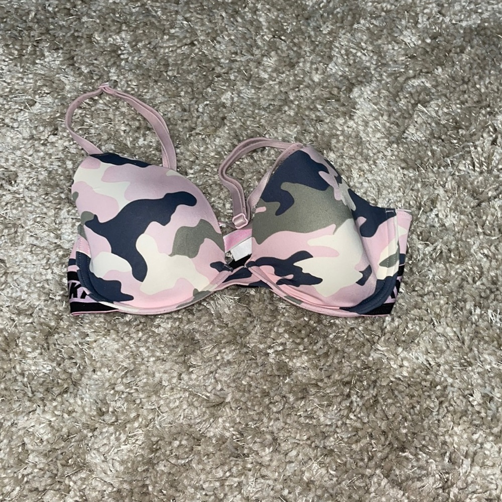 Pink camo bra